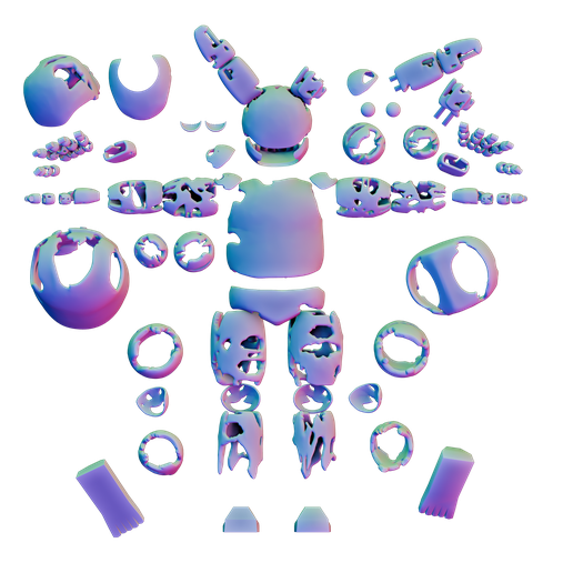 🎃 FNAF / Five Nights at Freddy's Springtrap PART FOR COSPLAY OR ...