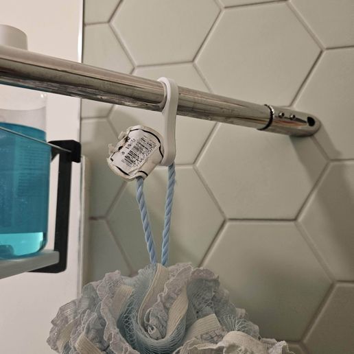 20260227_164953.jpg Snap in Shower Bar Hook for Better Organization