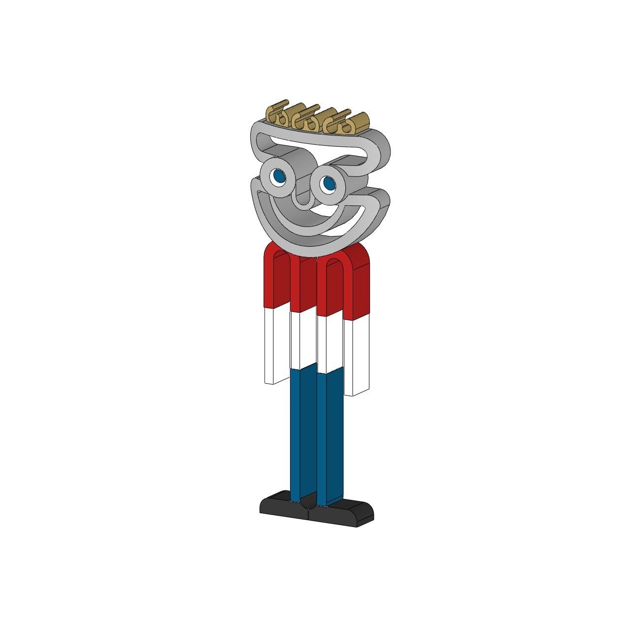 SAM FLAG.JPG Download free STL file Mr. Sam Stratomaker mascot • 3D printable model, JeffB