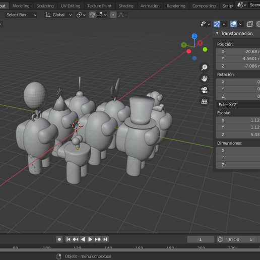 AMONG US - 3D model önizlemesi