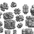 Assem12.JPG Geometrical space debris and asteroids 3D print model