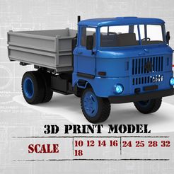 0_3_chassis-ifa-w50-3d-print.jpg Archivo 3D Archivos STL para la impresión 3D de la cabina corta IFA w50・Modelo para descargar e imprimir en 3D