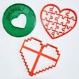cookie-cutter-heart-love-2.jpg cookie cutter valentine's day - valentine - love - cookie cutter valentine's day - valentine's day - love - Pack x 8 unid