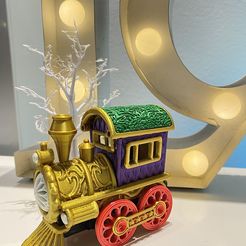 IMG_8916.jpeg 3D-Datei TRAIN 3d SCULPTURE XMAS EDITION・3D-Druck-Idee zum Herunterladen