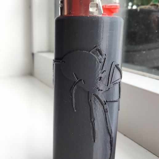 Bic Lighter Case - Spider Wrap Design 3D model
