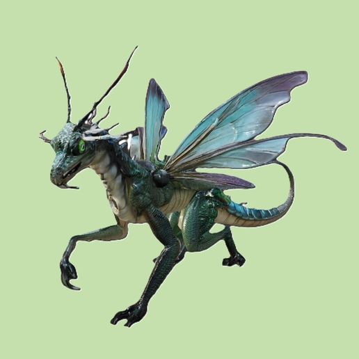 Dragonfly Dragon - Mystic Hybrid Creature 3D model