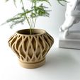 misprint-7751.jpg The Suvan Planter Pot with Drainage | Tray & Stand Included | Modern and Unique Home Decor for Plants and Succulents  | STL File