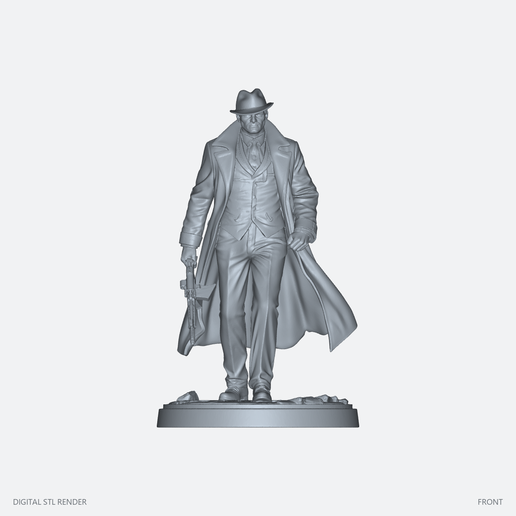 Fedora Gangster Figurine – STL for 3D Printing