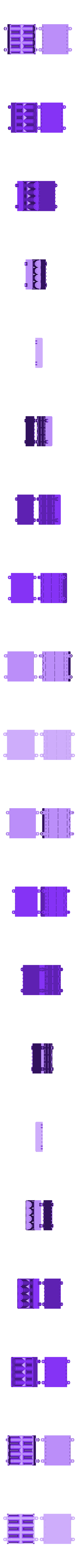 BatteryBox4AA.stl Parametrische AA-Batteriebox mit Kontakten