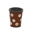Würfelbecher-v14.png Dice cup and dice, two versions, with or without color printer