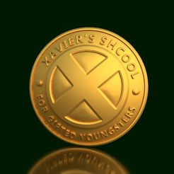 Logo-Xavier´s-School-For-Gifted-Youngsters-Botón.png Mutant Pride: Button with Xavier's School for Gifted Youngsters Logo