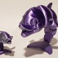 Niedlicher Flexi Print-in-Place Delfin
