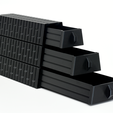 5_180mm.png Fast-Print Modular Storage Drawers – Trapezoid Edition (Vase Mode)