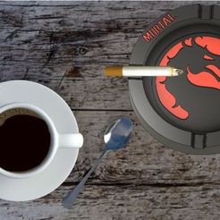 Preview.jpg STL file Mortal Kombat Ashtray・3D printable model to download