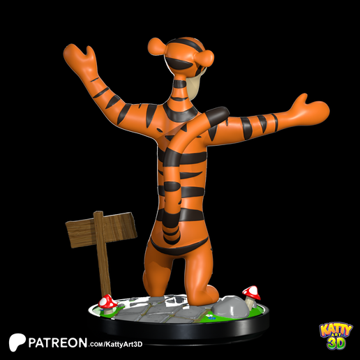 🎉 Tigger just bounced into the 3D world / Tigger just bounced into the ...