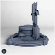 3FCMB12_2.webp Large circular base with tower and dome (12) - Future Sci-Fi SF Post apocalyptic Tabletop Scifi Wargaming Planetary exploration RPG Terrain