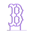 BostonRedSox-Logo-Stand.stl Boston Red Sox Logo