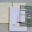 3-Large.jpeg Bullet style Journal Stencil | A5 size journal