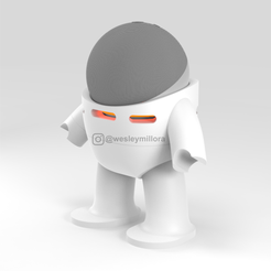 Archivo STL Soporte Alexa echo dot 4 Bender 🤖・Objeto para impresora 3D  para descargar・Cults