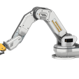 Robot-Arm-MK1-v2.png Modelo de brazo robótico de 6 ejes imprimible en 3D