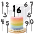 Topper-Num-Cartoon.png STL file Numbers - Cake topper - Cartoonish・3D printable model to download