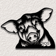 project_20240223_1202472-01.png pig wall art piggy wall decor farmhouse piglet decoration