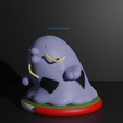 Swalot2.png Gulpin and Swalot pokemon 3D print model