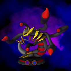 Render_01.png 3D file Giratina origin form - Pokémon・3D printing template to download