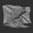 fish-us-flag-cnc-model-11.jpg American Bass Fishing cnc model