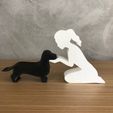 WhatsApp-Image-2022-12-22-at-09.55.06.jpeg GIRL AND her Dachshund(tied hair) FOR 3D PRINTER OR LASER CUT