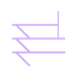 Vertical module liniar doublecolor inner part.stl Ant farm formicarium vertical Type5