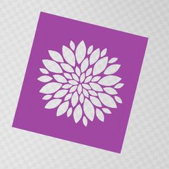 pochoir-fleur.jpg Archivo STL plantilla de flores・Diseño imprimible en 3D para descargar