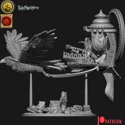 720X720-2-kopie-2-2.jpg Archivo 3D Elfos de alta alcurnia Carroza de la vela del cielo・Objeto de impresión 3D para descargar
