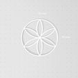 Hexafoil.jpg Hexafoil Symbol, Sacred Geometry Stencil, Daisy Wheel, 6 Petal Flower