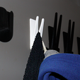 Thingyverse_Towel_Holder.png Towel And Clothing Hanger [New Version Available!]