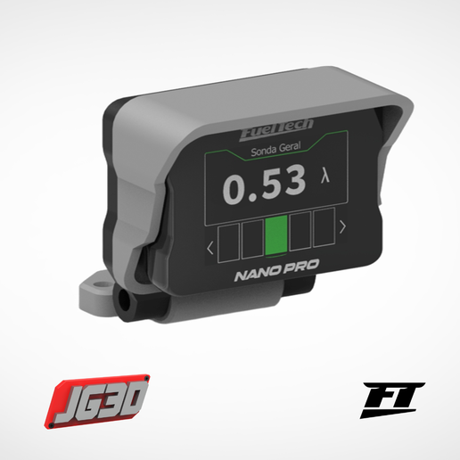 Universal Adjustable FuelTech Wideband Nano Pro WB-O2 Mount with Sun Visor