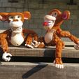 01-Monkey-Loco.jpg STL file MONKEY CRAZY FLEXIBLE・3D printer model to download