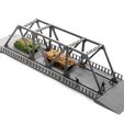 Pratt-Truss-Bridge-3D-Printed-Miniature-Wargaming-Terrain-28mm-15mm-Scale-Long-Brindge-Scene.jpg Pratt Truss Bridge - Miniature Wargaming Terrain