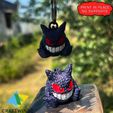 4.jpg Gengar Crocheted Style 3D Printable Model  Print in Place, No Supports