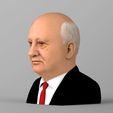 untitled.1758.jpg Mikhail Gorbachev bust ready for full color 3D printing