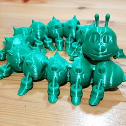 20220203_115257.jpg STL file Flexy Worm・3D printing model to download