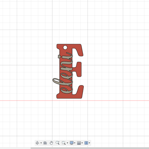 eleni keychain 3D model