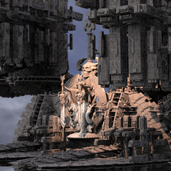 guardianship.3006.png OBJ file Alien Inquisitor Grand Ship City Kit bash 2・3D printer design to download, aramar