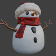 Captura-de-pantalla-2025-08-29-085325.png Cute Snowman with Scarf and Hat - Winter Decor 3D Print STL