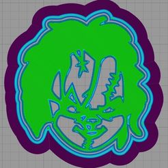 Chucky-CC-Preview-1.jpg STL file 2 Piece Chucky Cookie Cutter・Model to download and 3D print