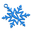 VSnowflakeInitialGiftTag3DImage.png Letter V - Snowflake Initial Gift Tag Ornament