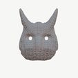 Owl_Wireframe.jpg Squid game Owl mask VIP 3D model Low-poly 3D model