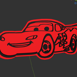 Datei STL Lightning McQueen Cars Schlüsselanhänger 🌩️・Design für  3D-Drucker zum herunterladen・Cults
