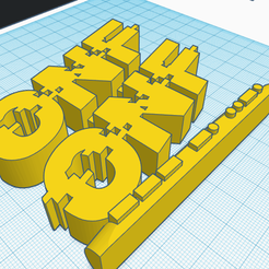 ONF-Dashdot.png STL file ONF Fuse Kpop Logo Display Ornament・3D printer model to download