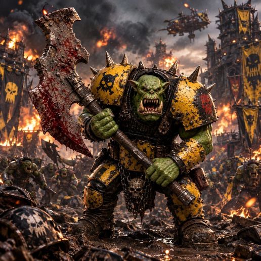 Yellow-hot Orc Berserk: Bloodthirsty Executioner